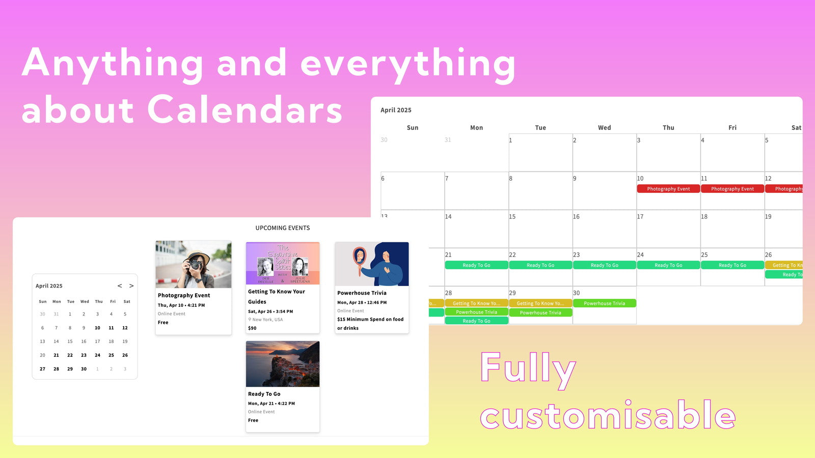 Sell events on your store without ripping your hair out