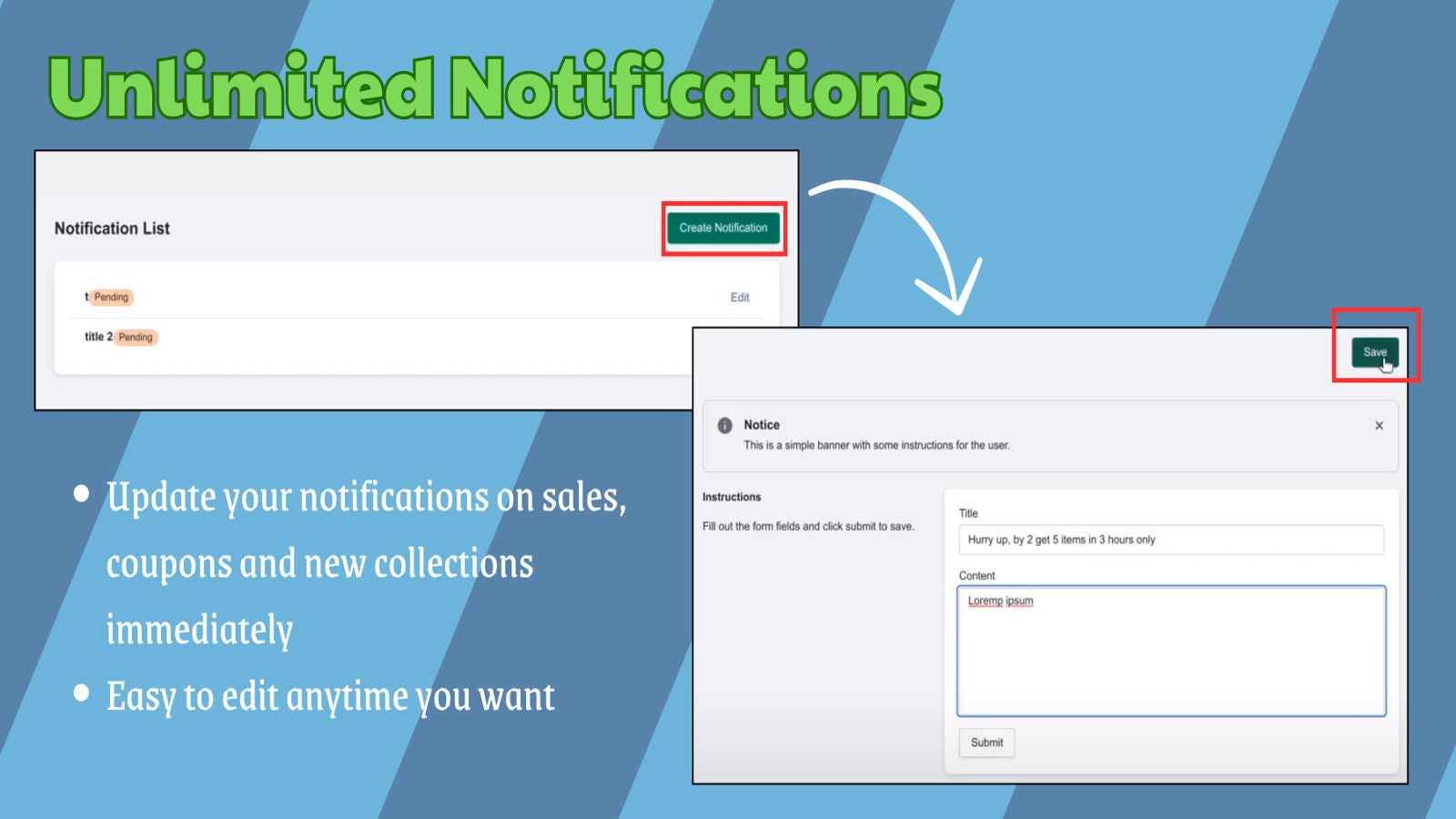 integrated with Firebase notification