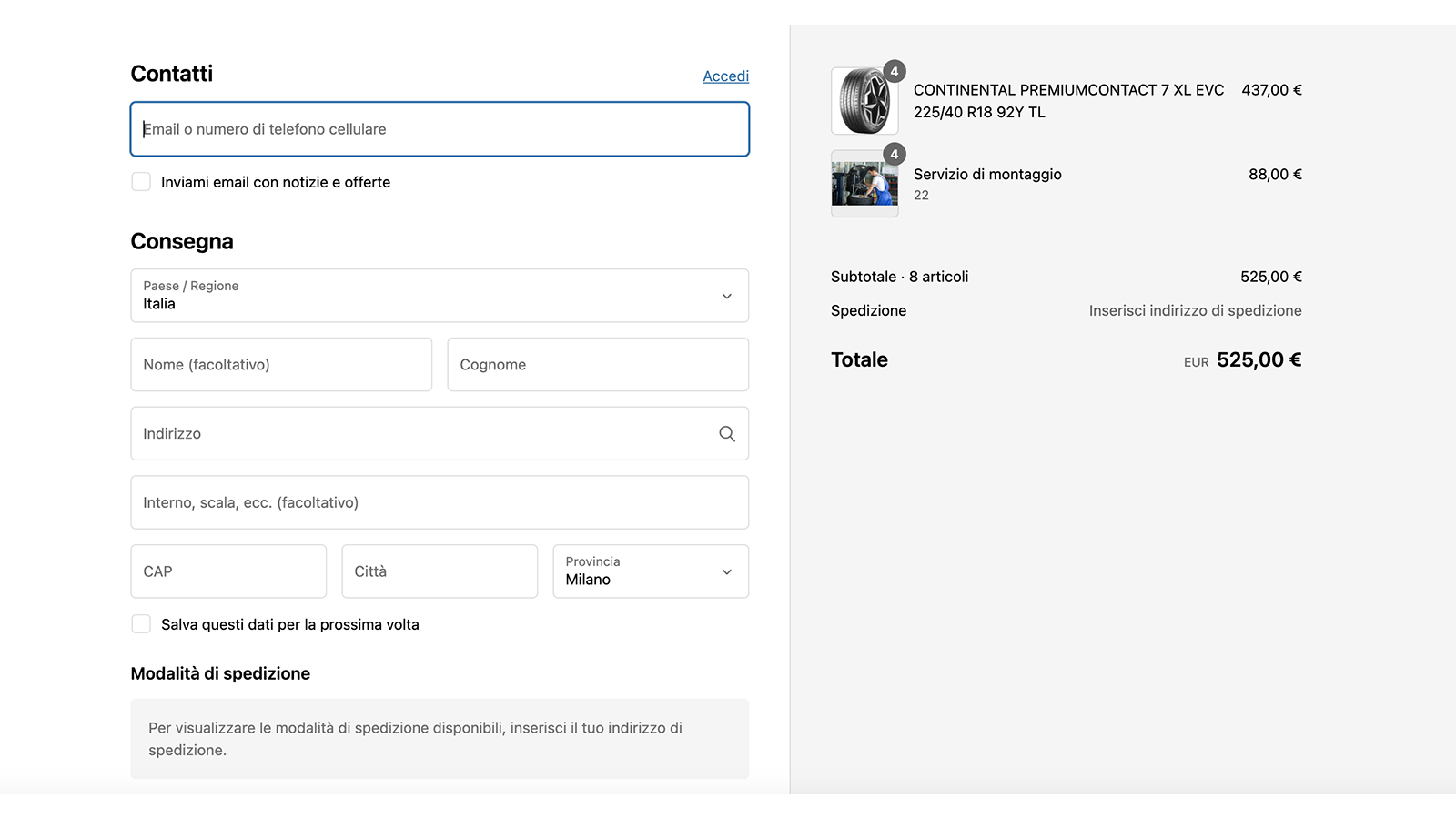 Voucher cliente mail