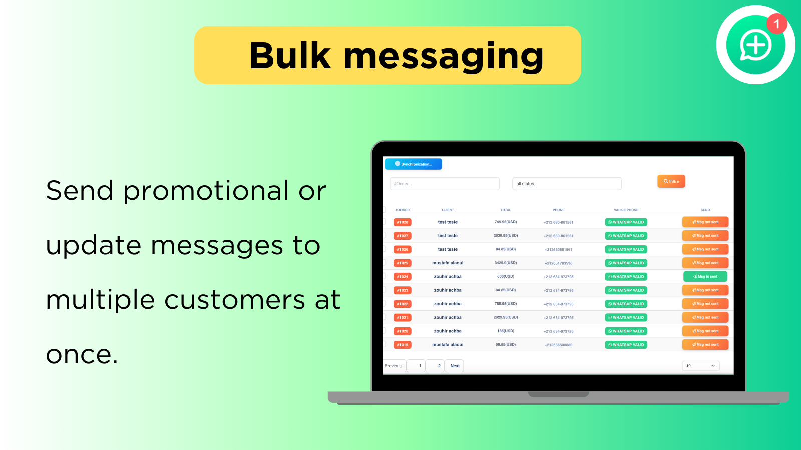 bulk whatsapp message
