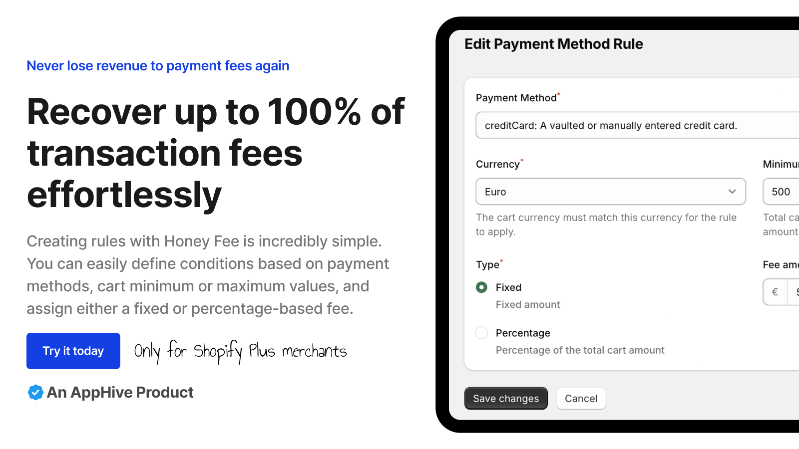 Recover up to 100% of transaction fees effortlessly