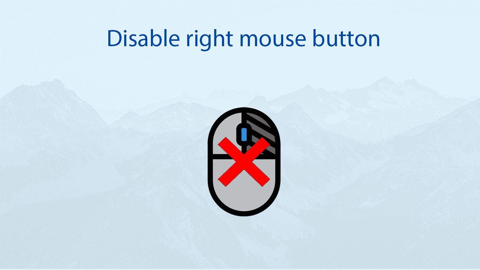 Disable right mouse button.