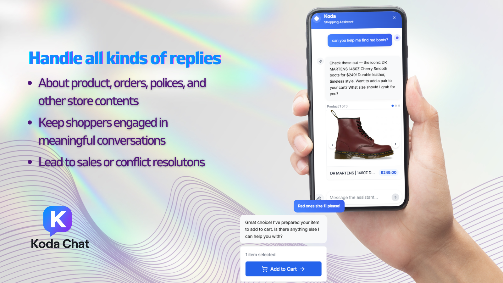 Koda Chat AI Chatbot Conversations screenshot