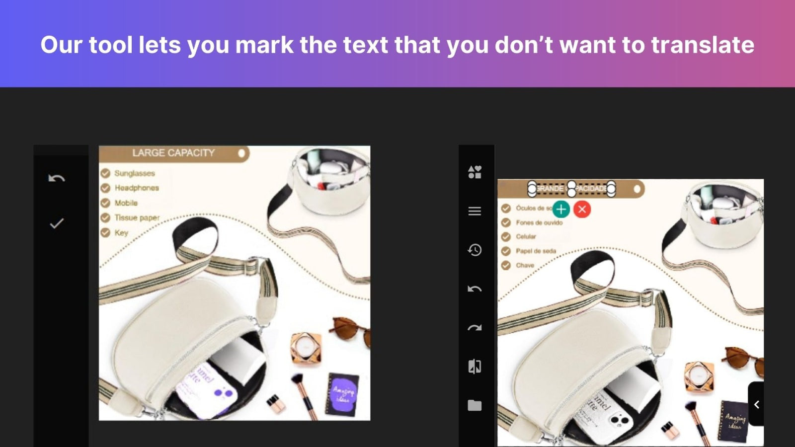 advance photo translation