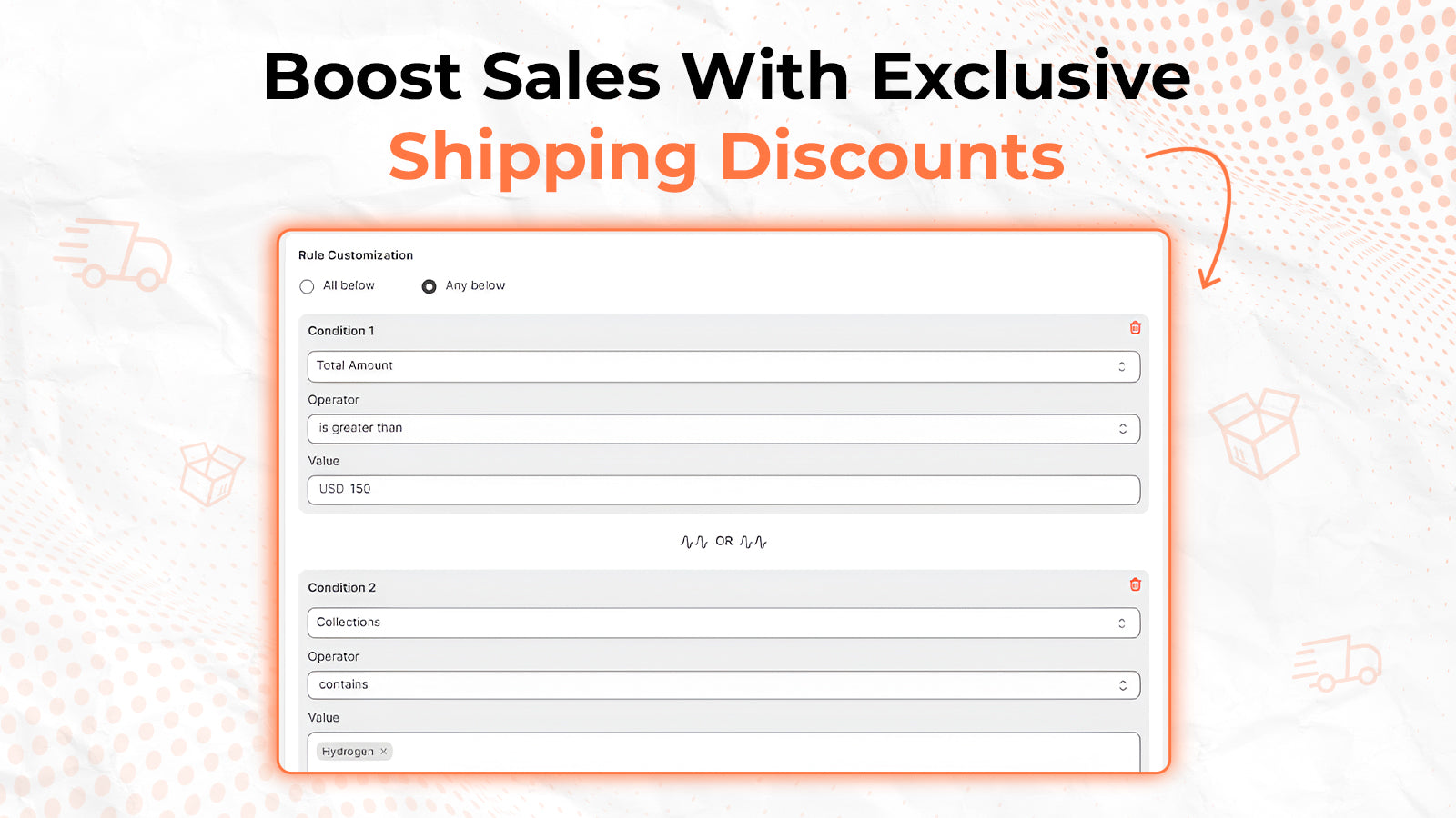 Tailored shipping incentives encourage customers.