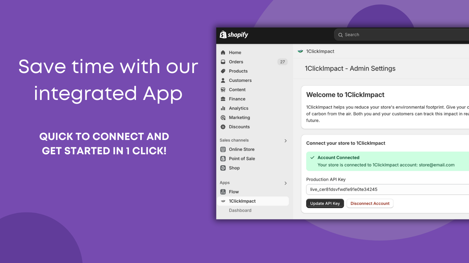 Save time with our integrated App