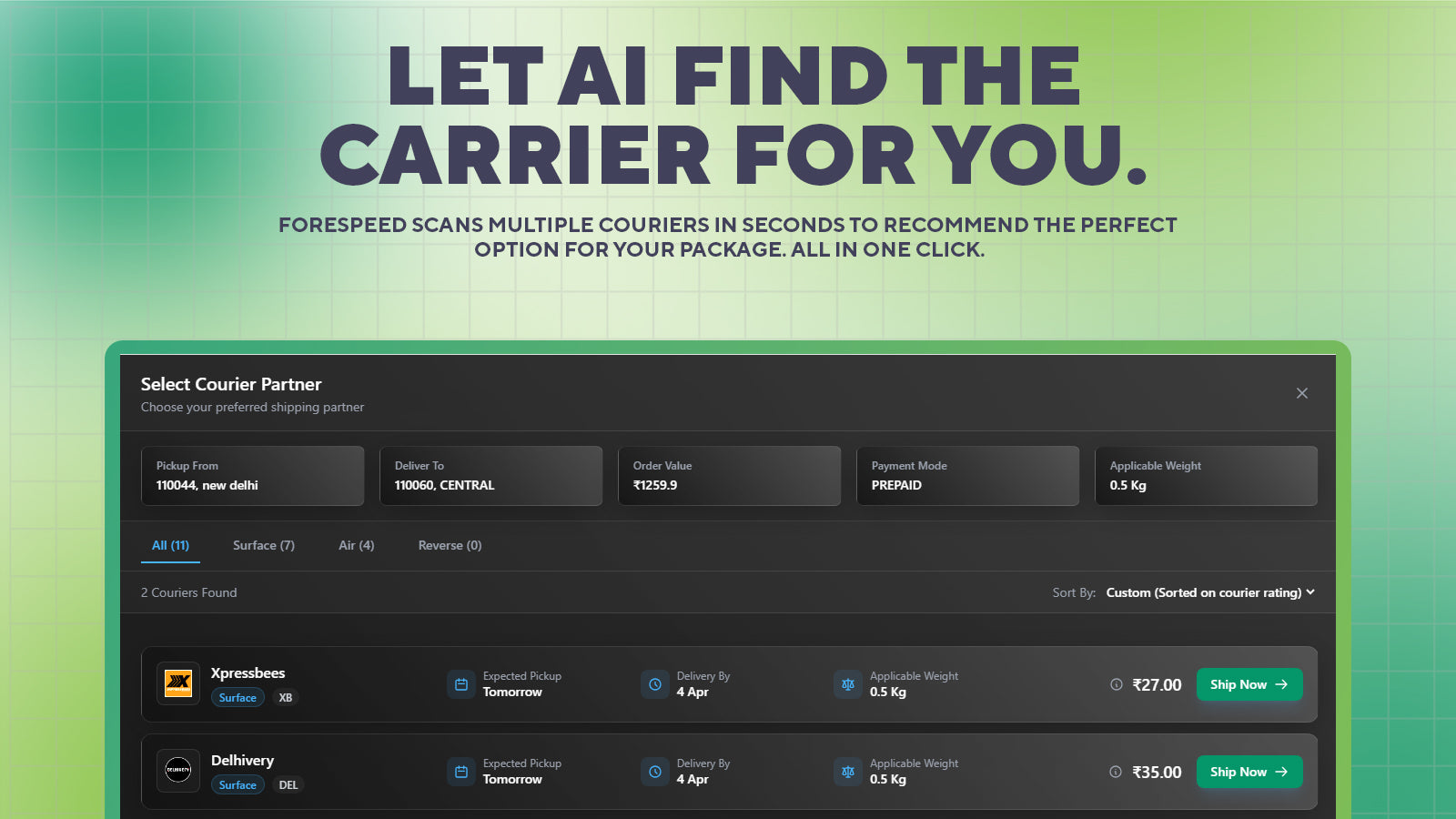 Forespeed Smart Shipping