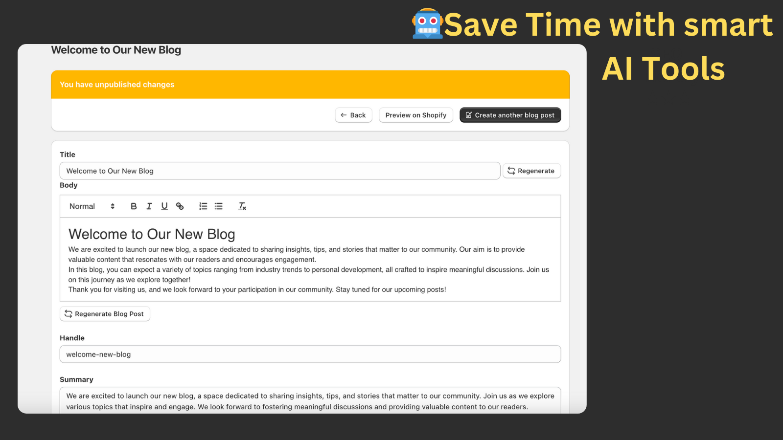 Save time with smart AI Tools