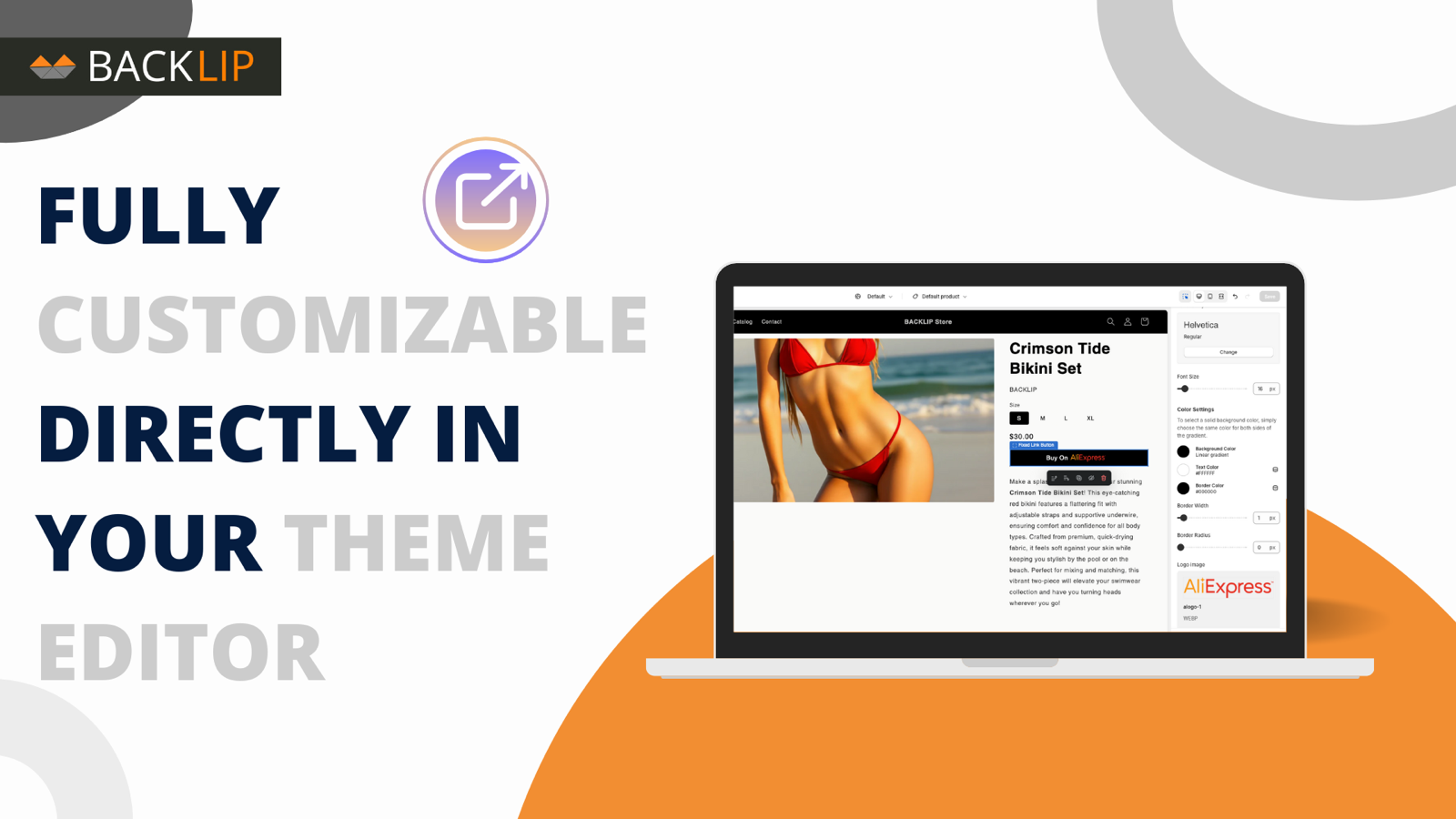 BL External Links - Online Store 2.0 Blocks Easy Setup In Editor