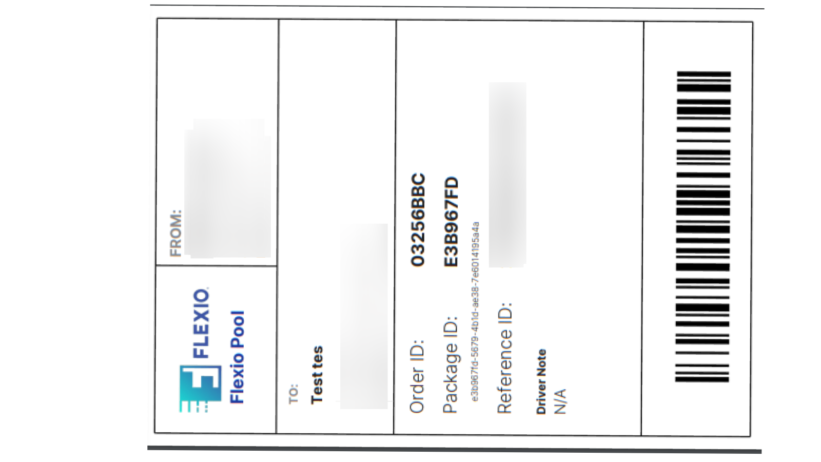 Print Package Labels from Dashboard.