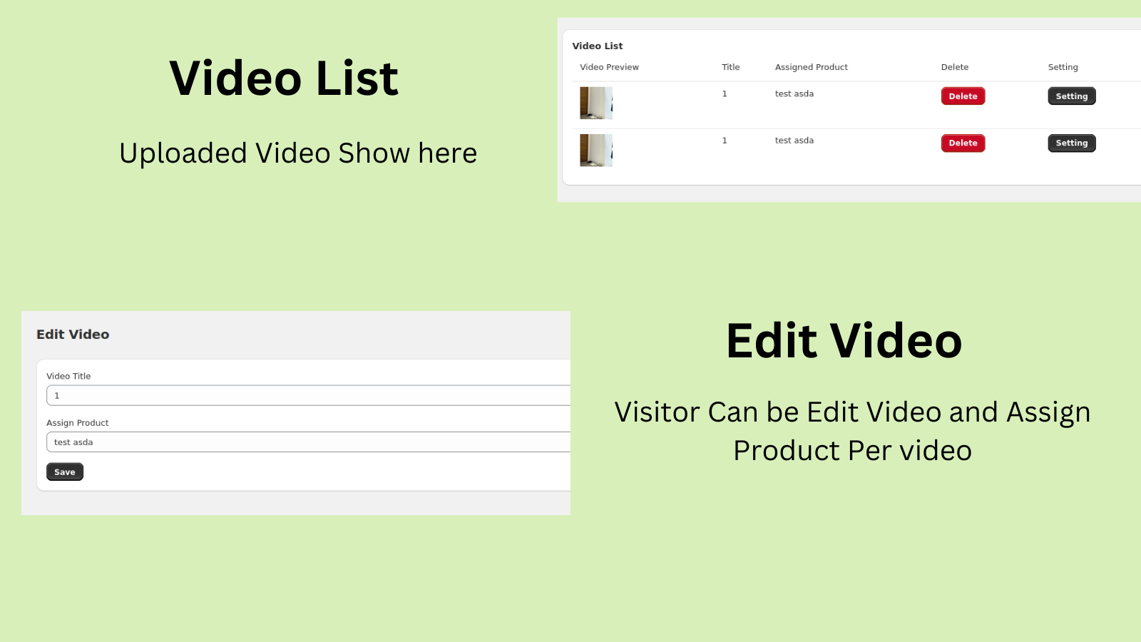 Video List