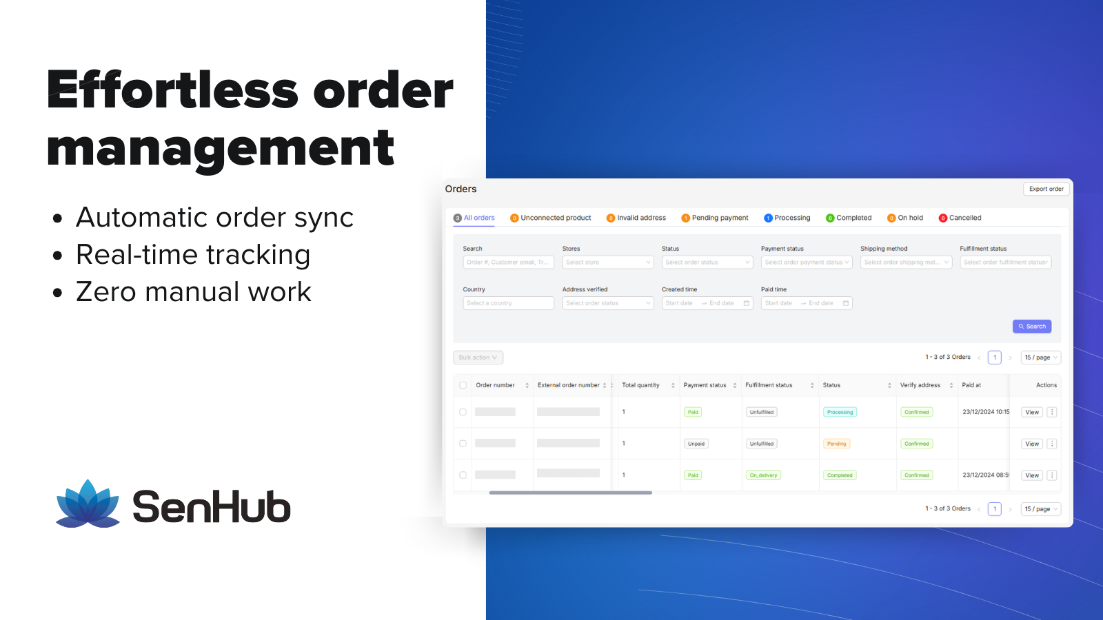 Easy order management