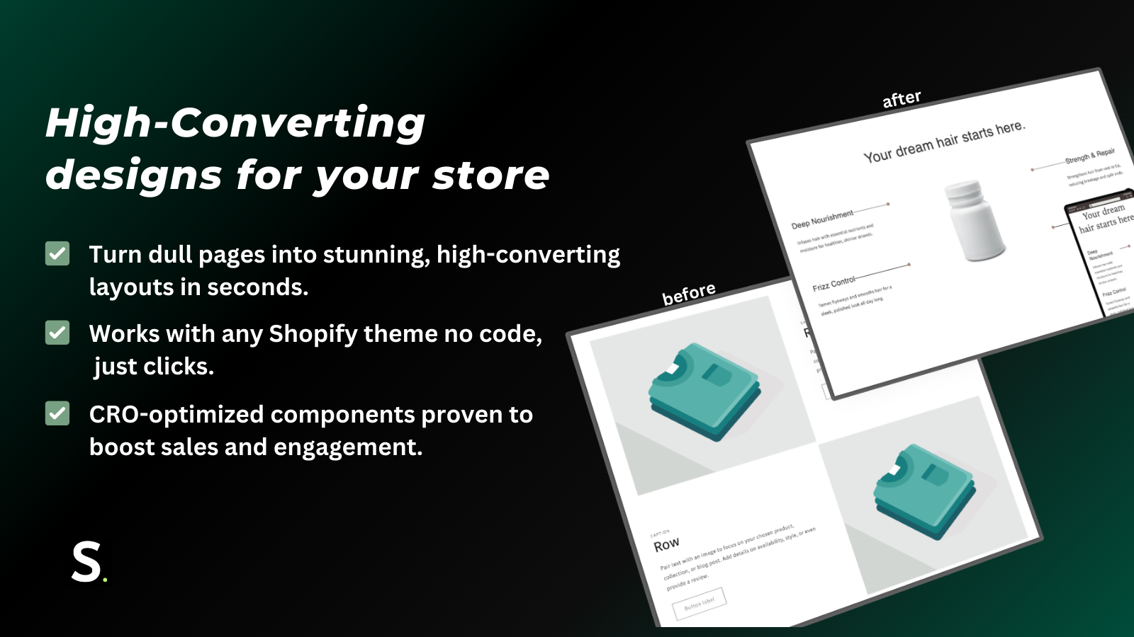 Ready made template for sections store