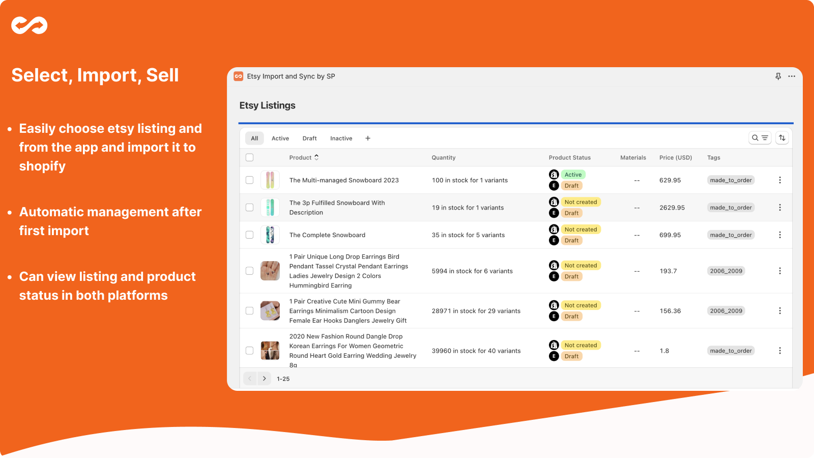 Select, Import & Sync