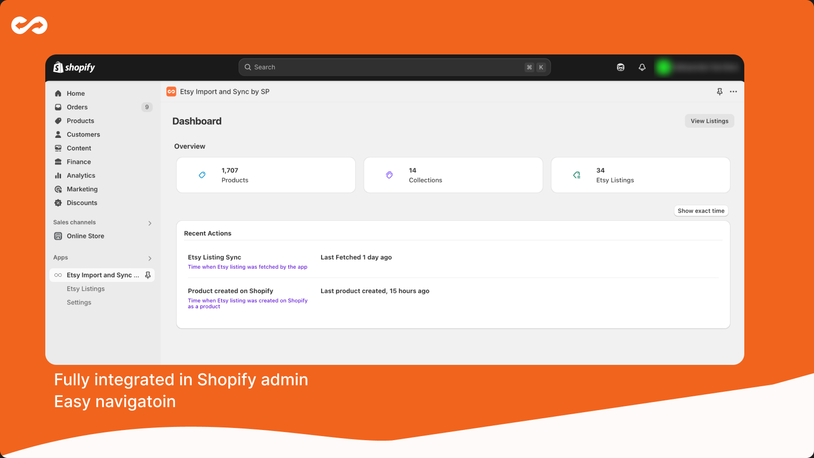 Easily import etsy listing to shopify with Etsy import & sync