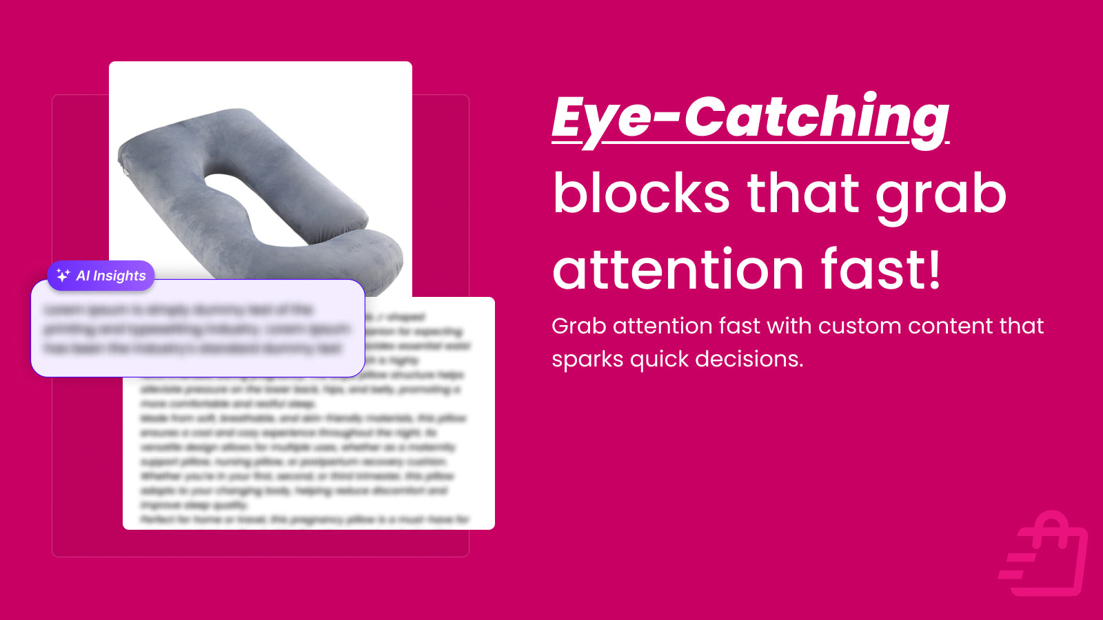 Multiple AI block styles addressing customer objections effectie