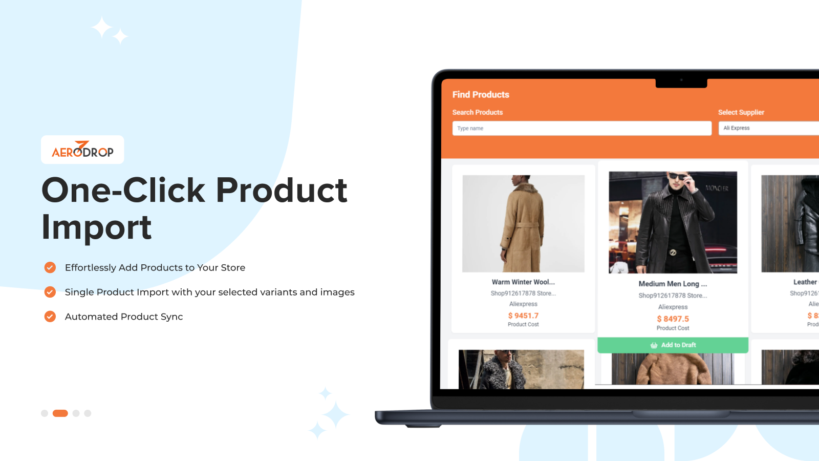 One click product import