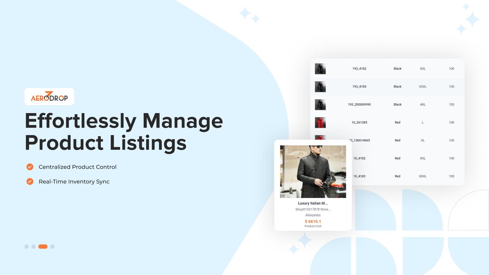 manage product lisitng