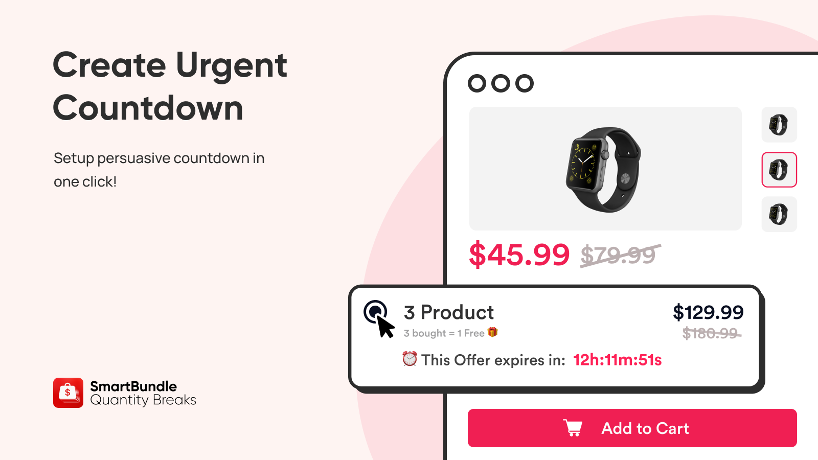 Create urgent countdown