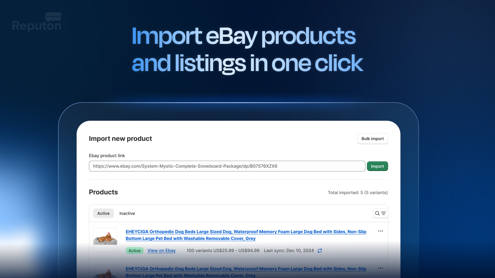 eBay importer