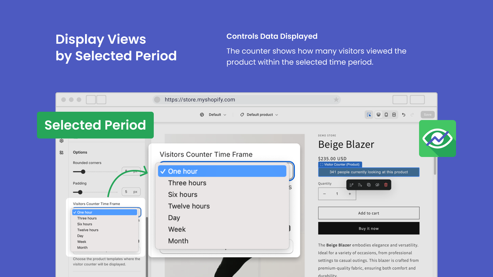 Display Views by Selected Period