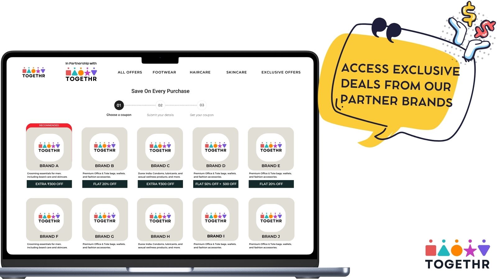 Access exclusive deals from our partner brand
