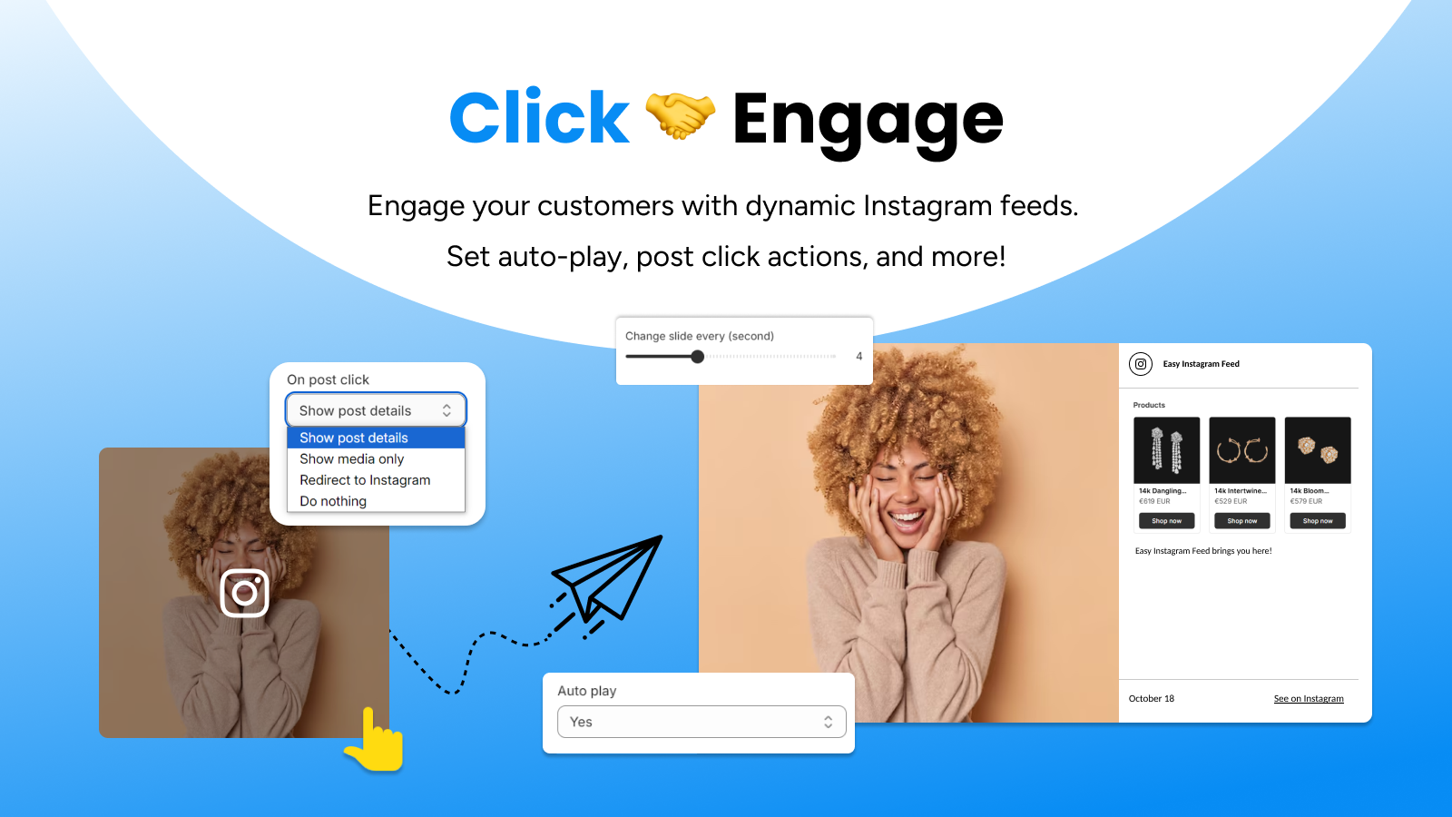 Make your Instagram feed interactive