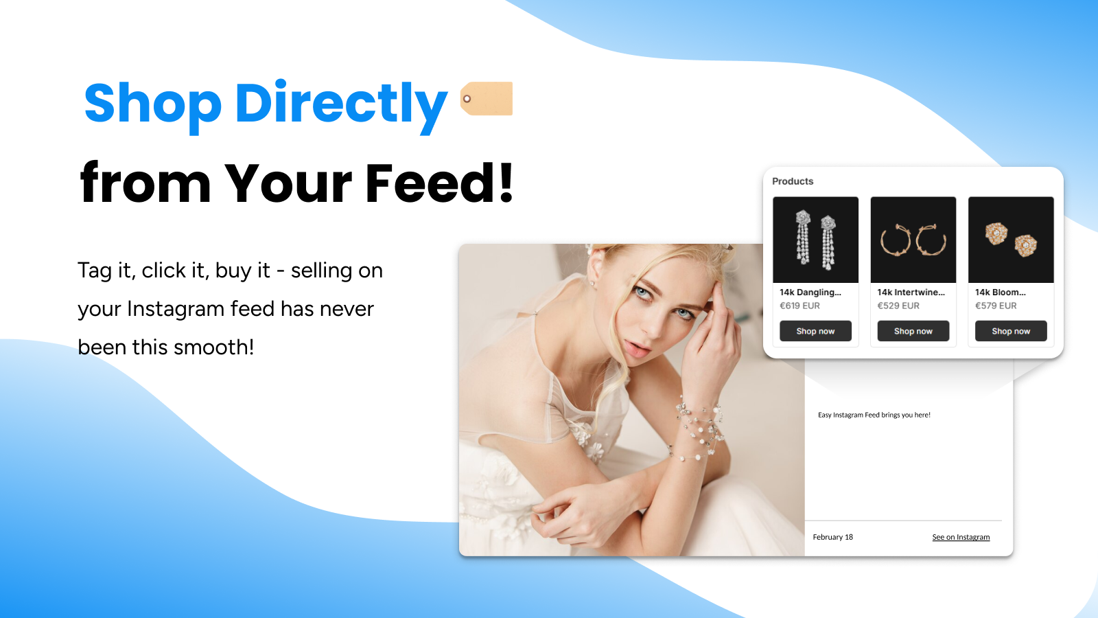 Shoppable feed - optimized for better sales