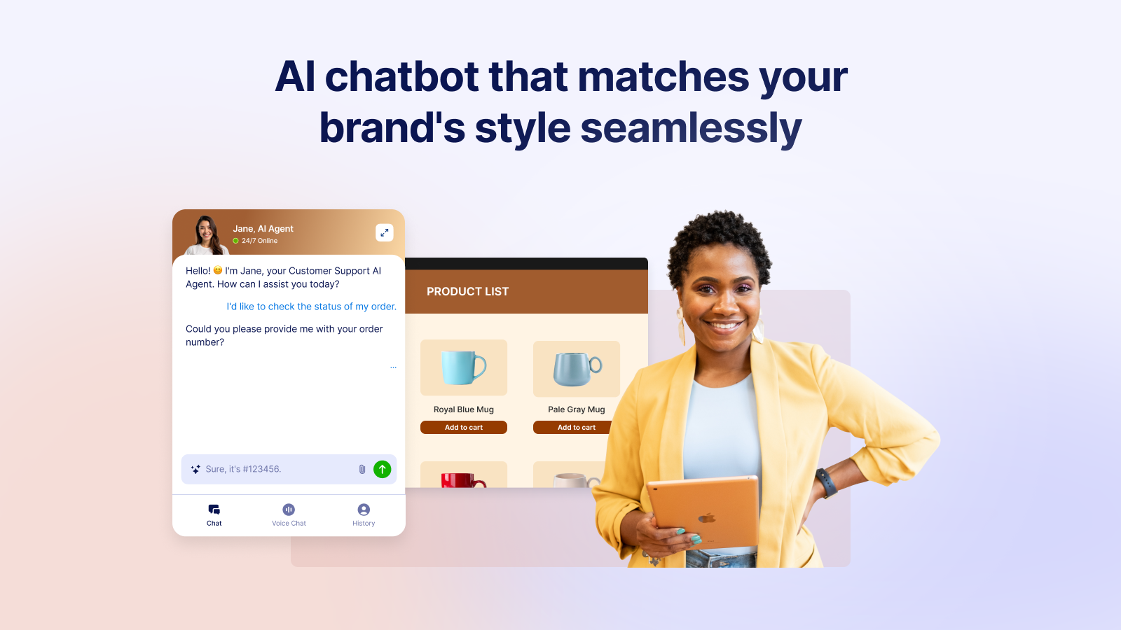 AI chatbot matches your brand style