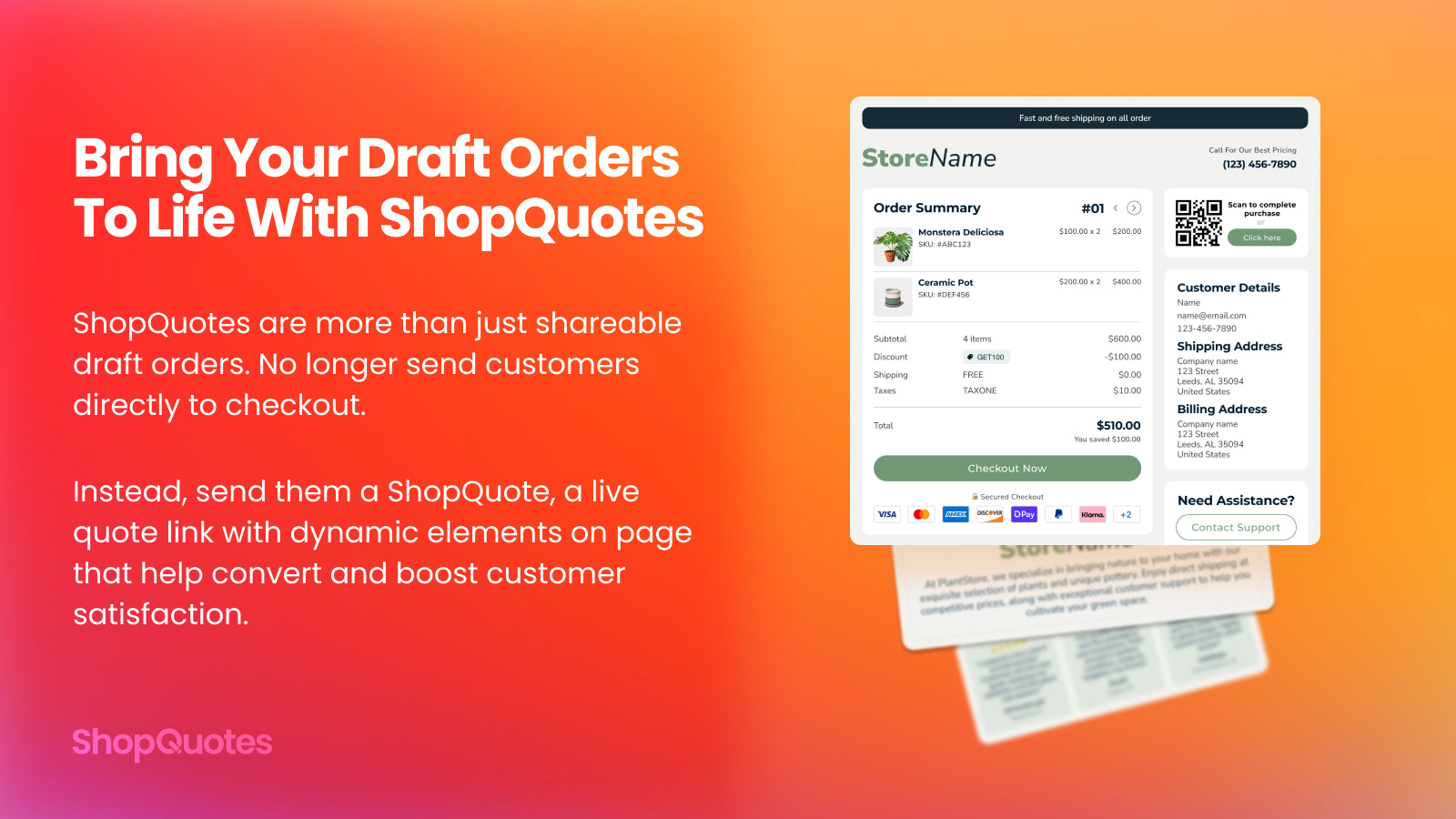 ShopQuotes | Live Quote