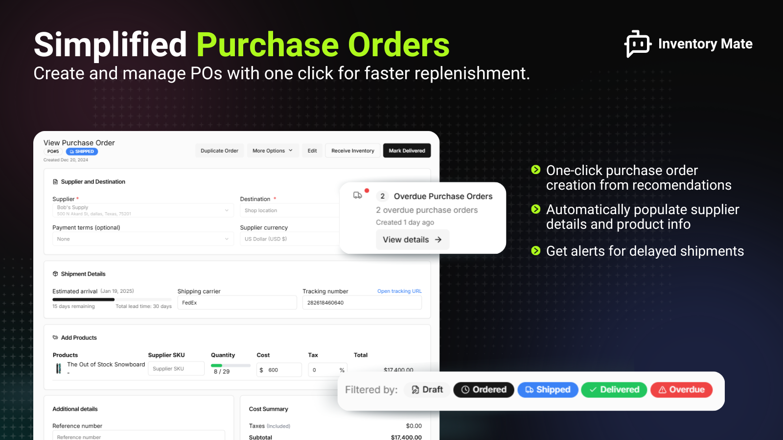 simplified purchase orders