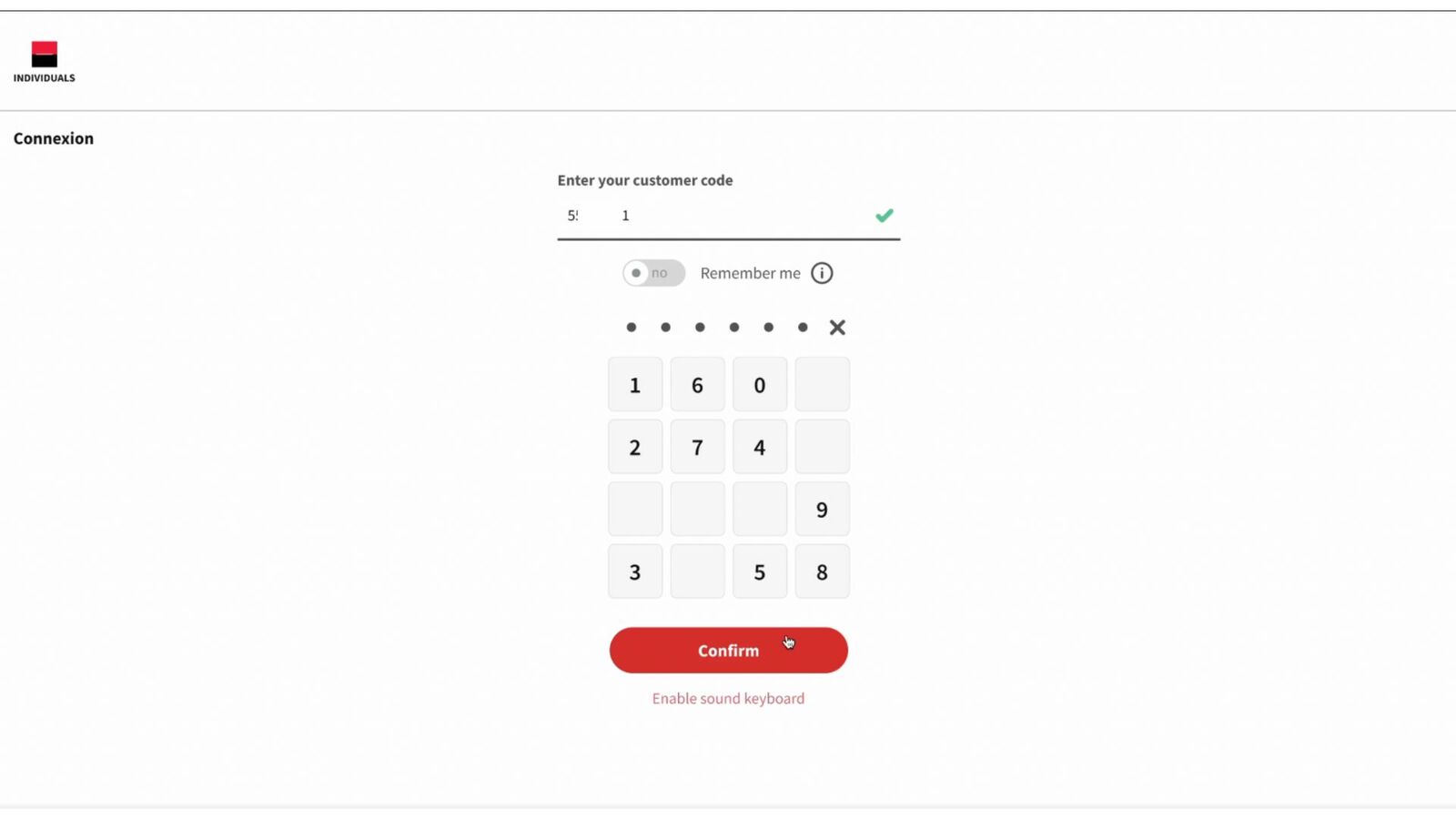 Use your usual bank ID's to safely access your bank account