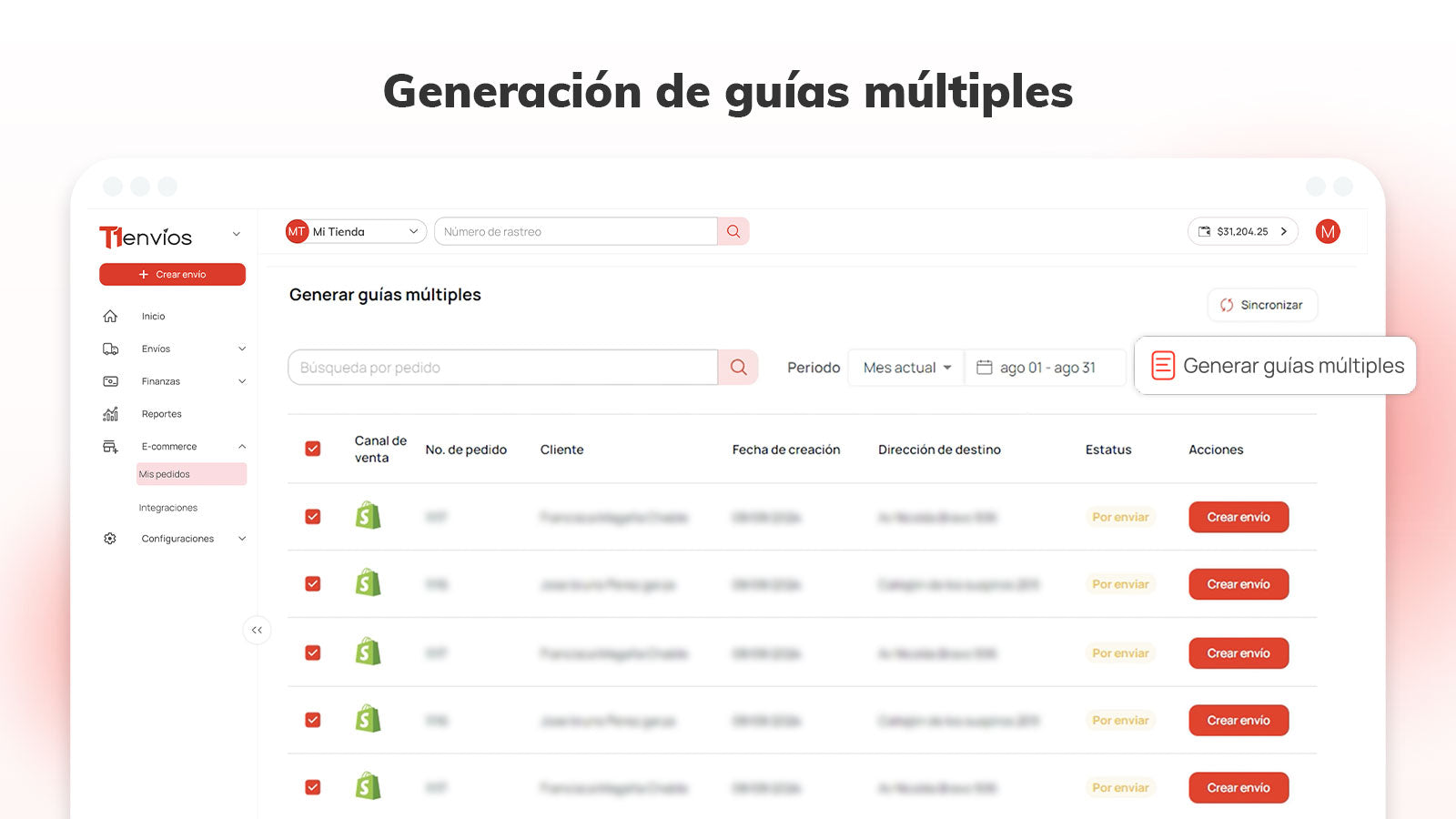 Generar guía de forma manual
