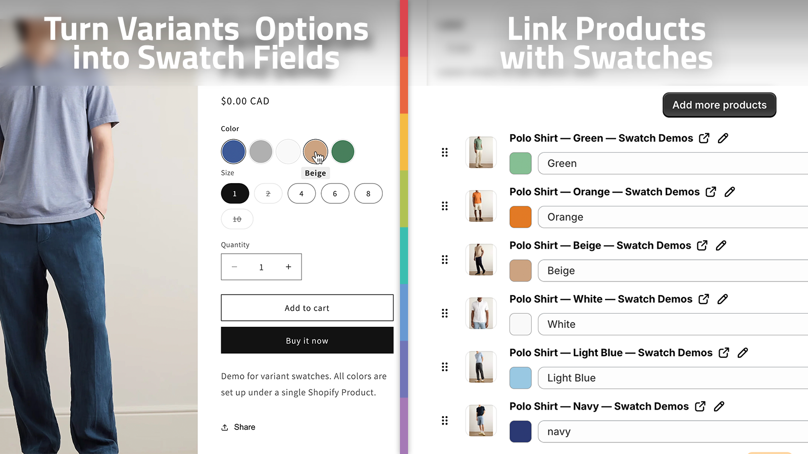 Link Products Pages with Swatch Buttons in Shopify