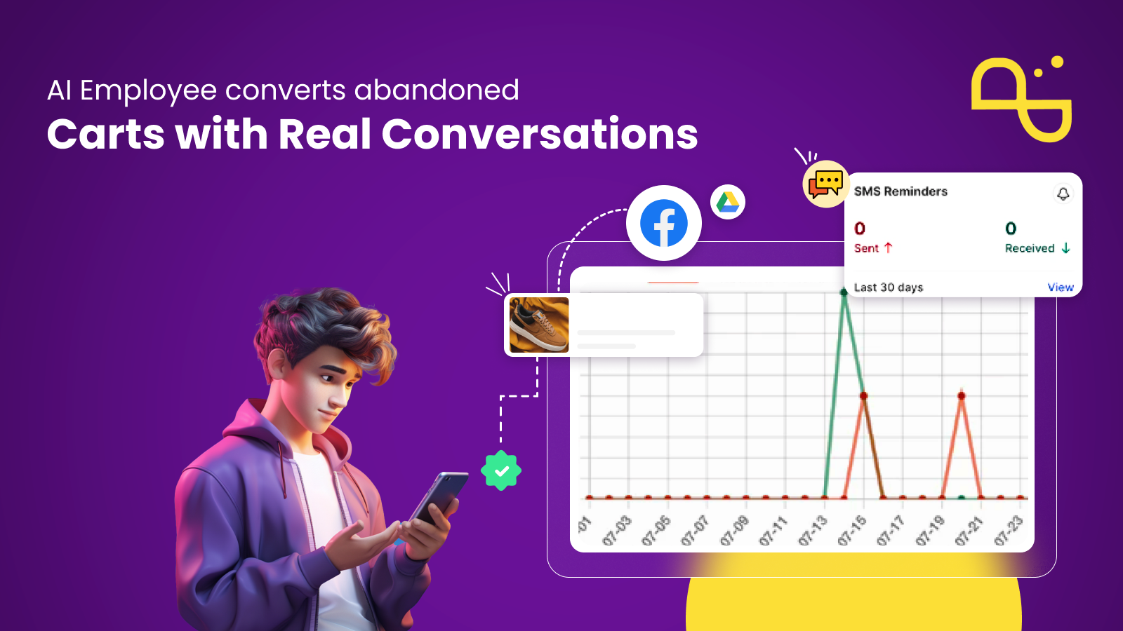 AI converts abandoned carts on WhatsApp chat 24/7