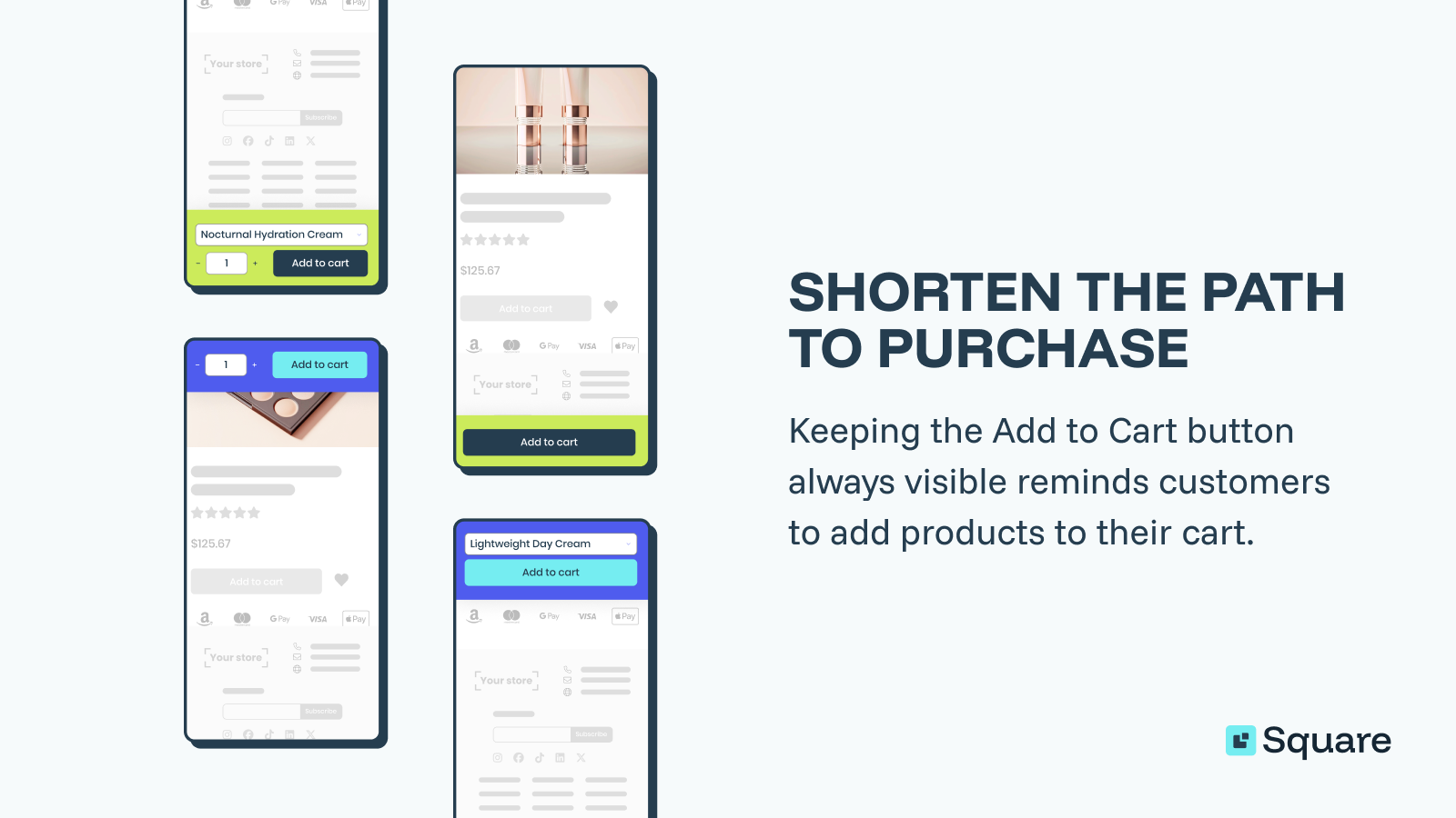 Square Sticky Add to Cart Bar shortens the path to purchase
