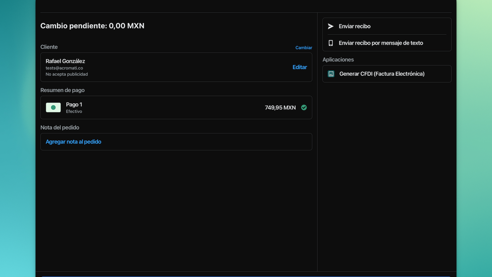 Facturación desde POS