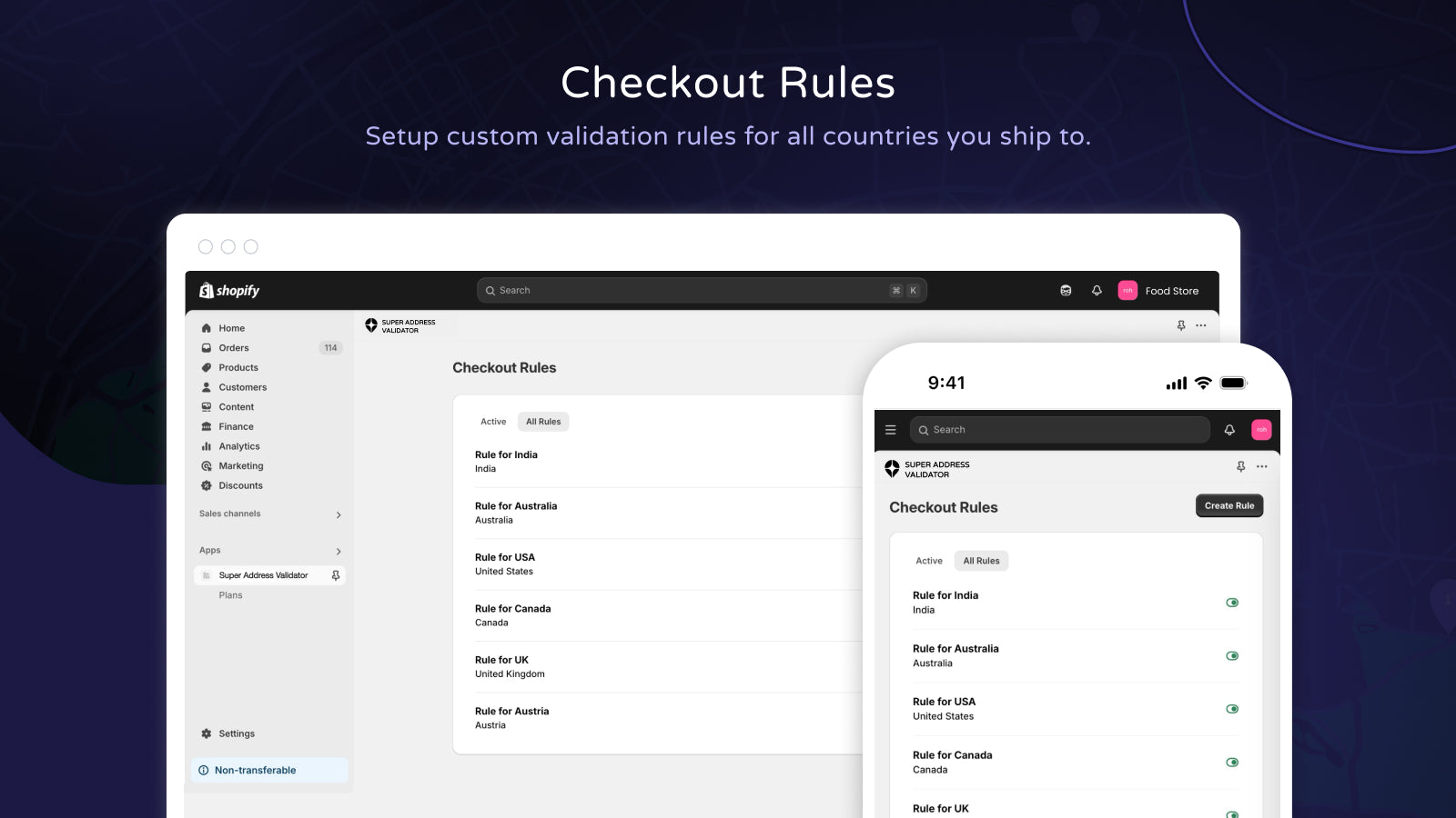 Multiple validations