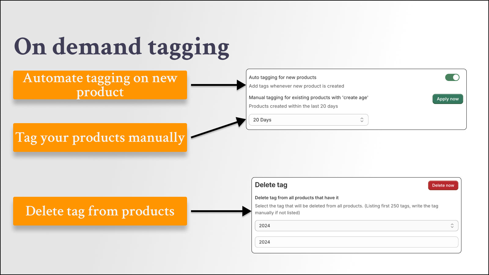 1 click tag add or delete