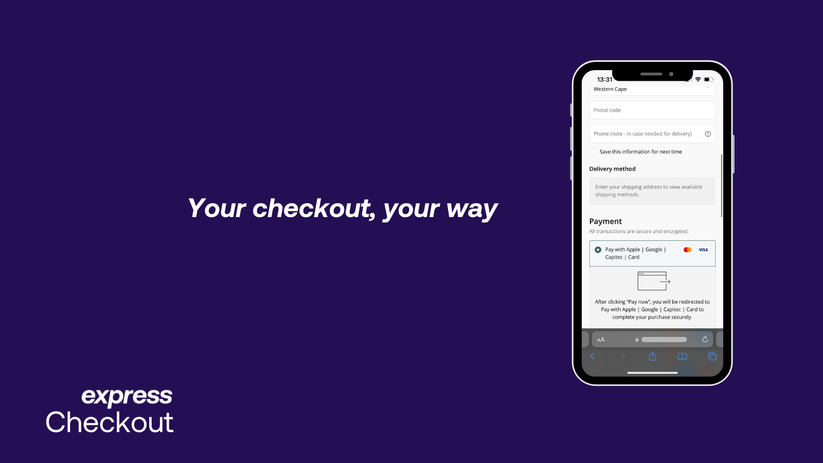 Intuitive checkout direction