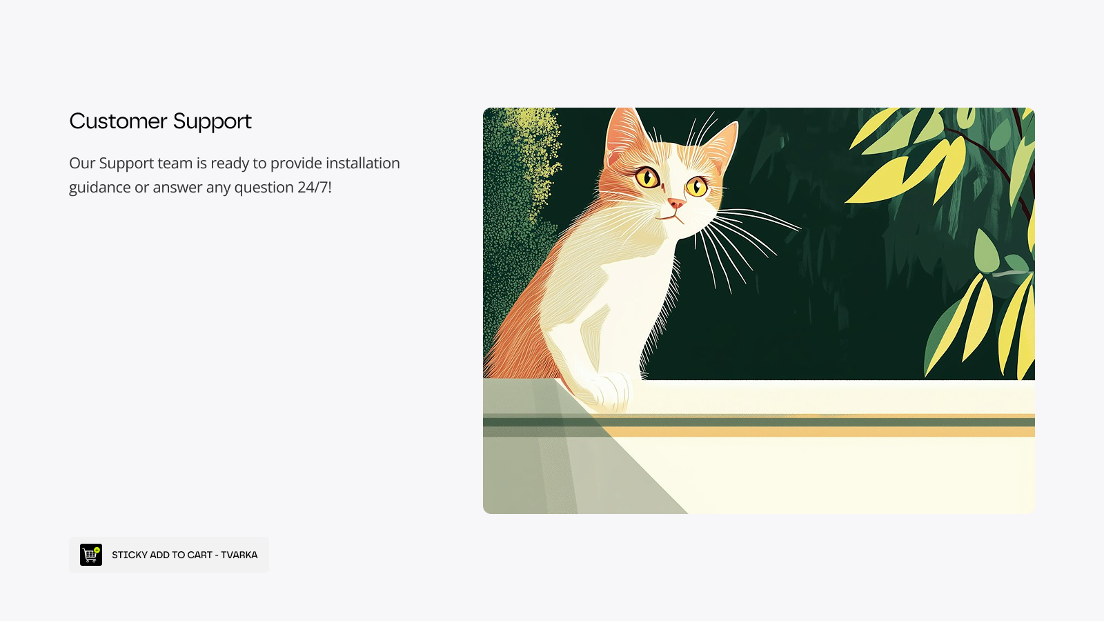 Sticky Add To Cart Customer Support