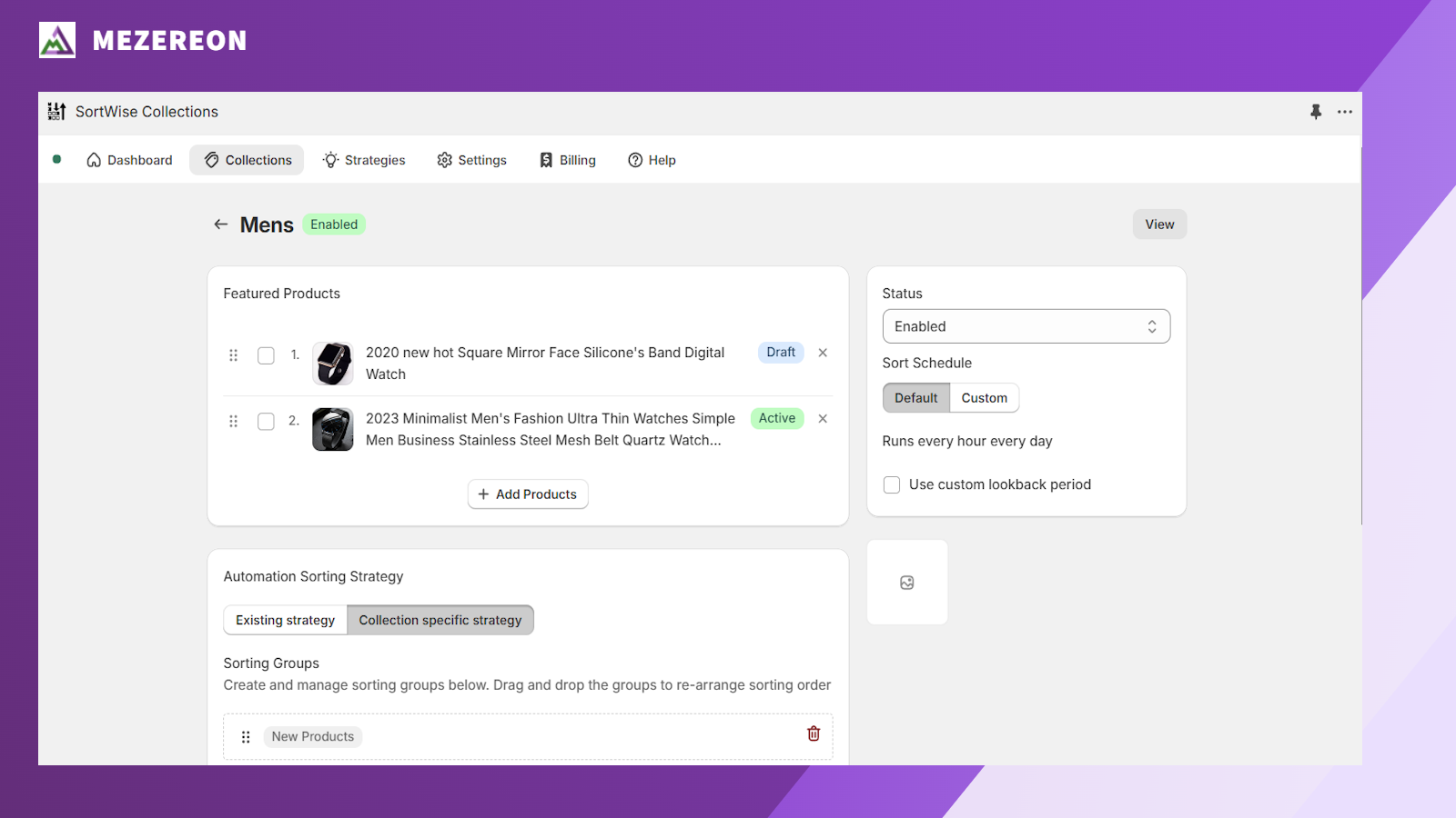 Featured Products: pin & drag-and-drop featured products