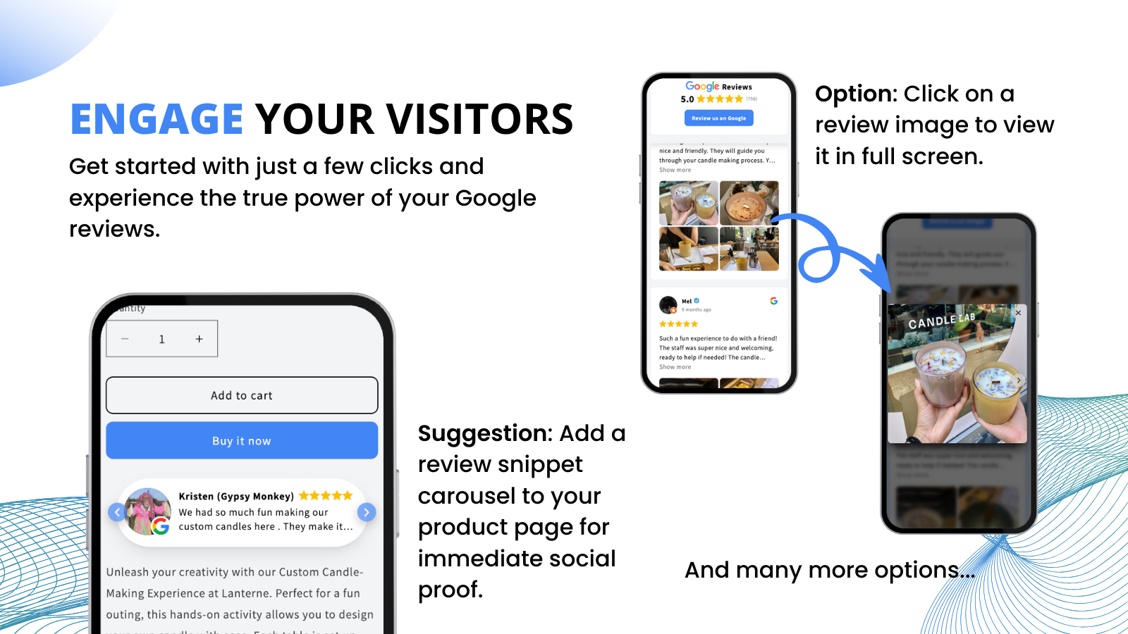 Engage your visitors with modern and responsive widgets.