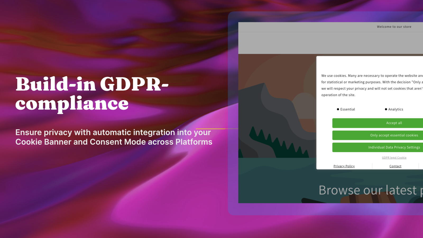 Build-in GDPR-compliance