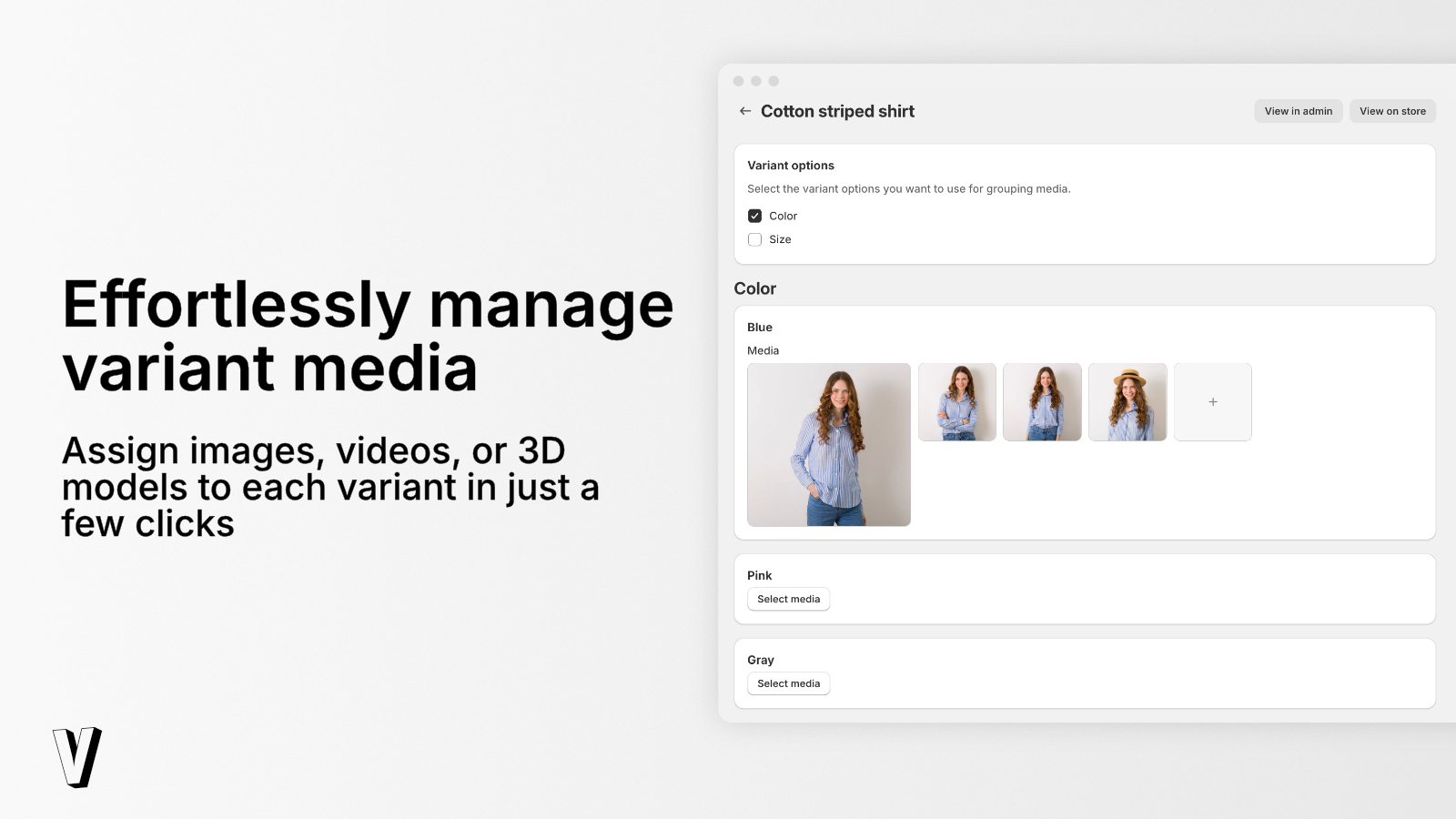 Assign multiple images to variants easily