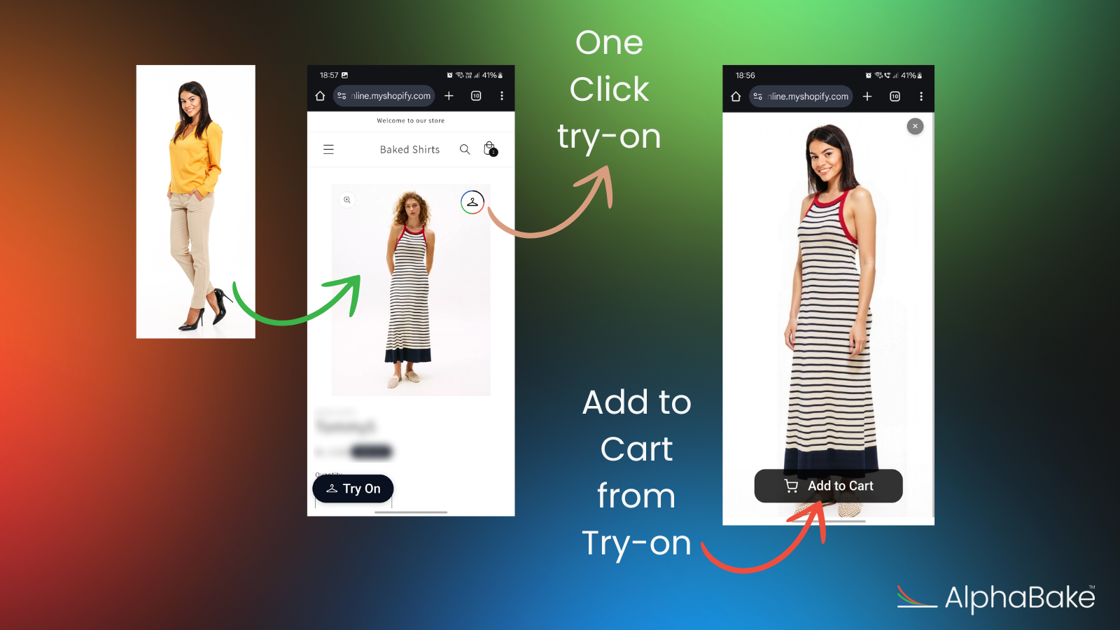 One Click Try On and Add to Cart
