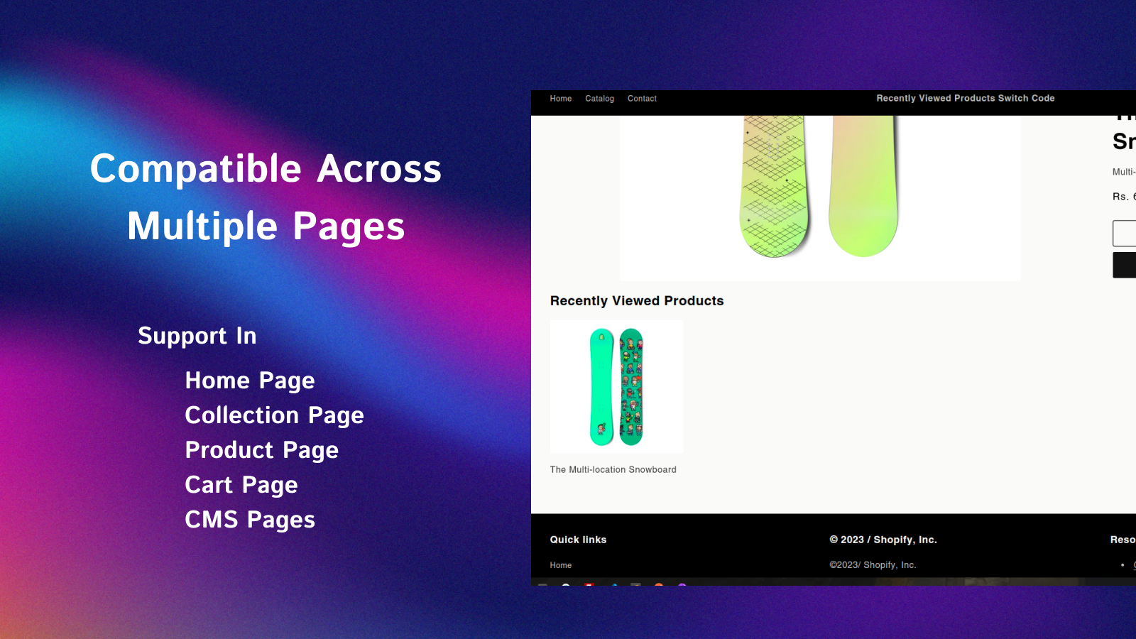 recently viewed slider