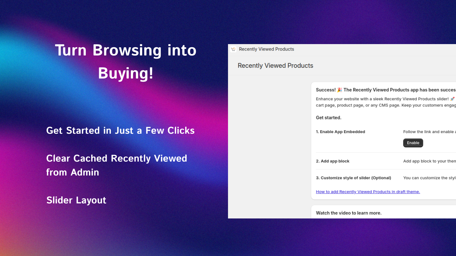 recently viewed items