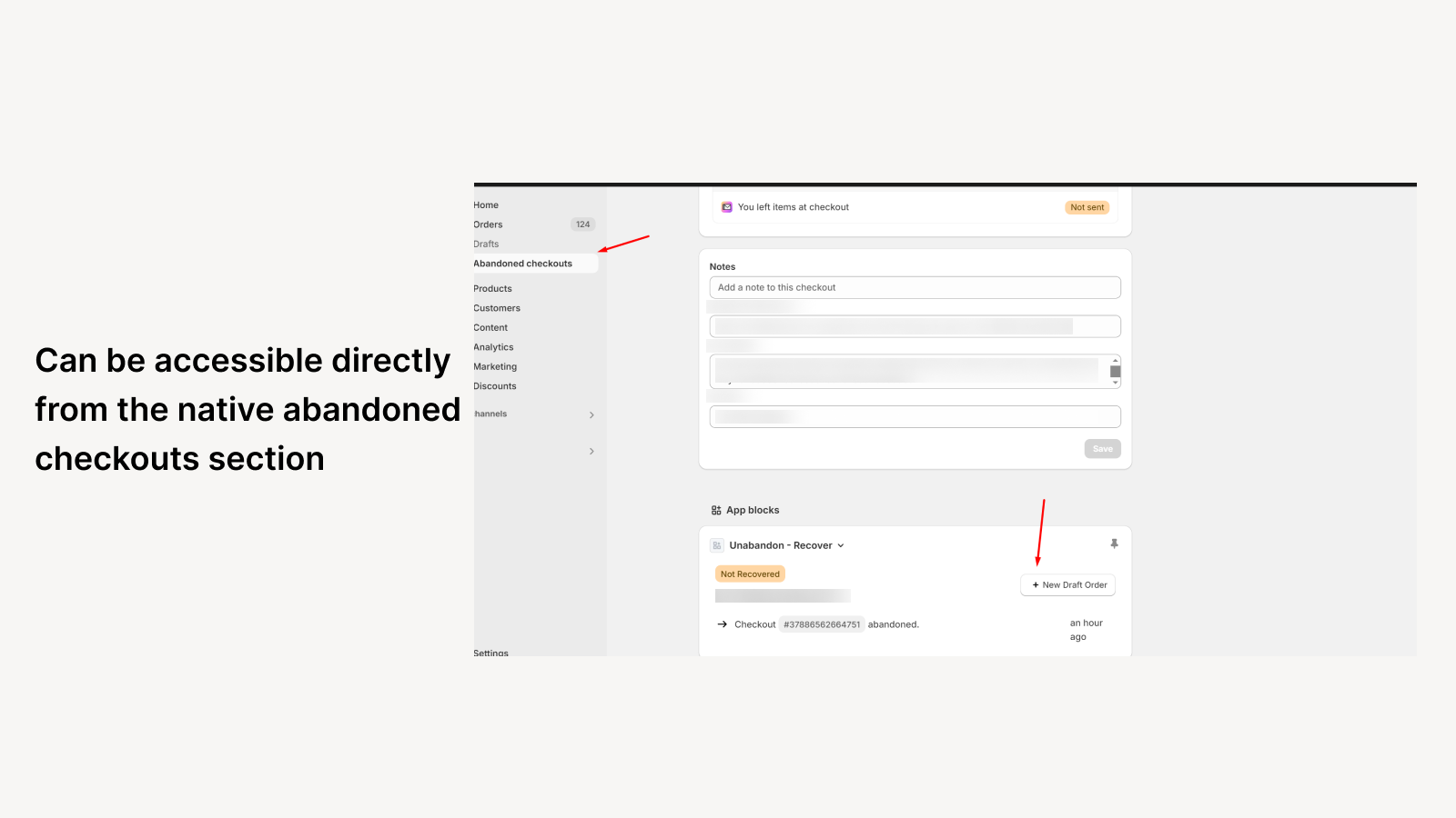 Can be accessible directly from the native abandoned checkouts