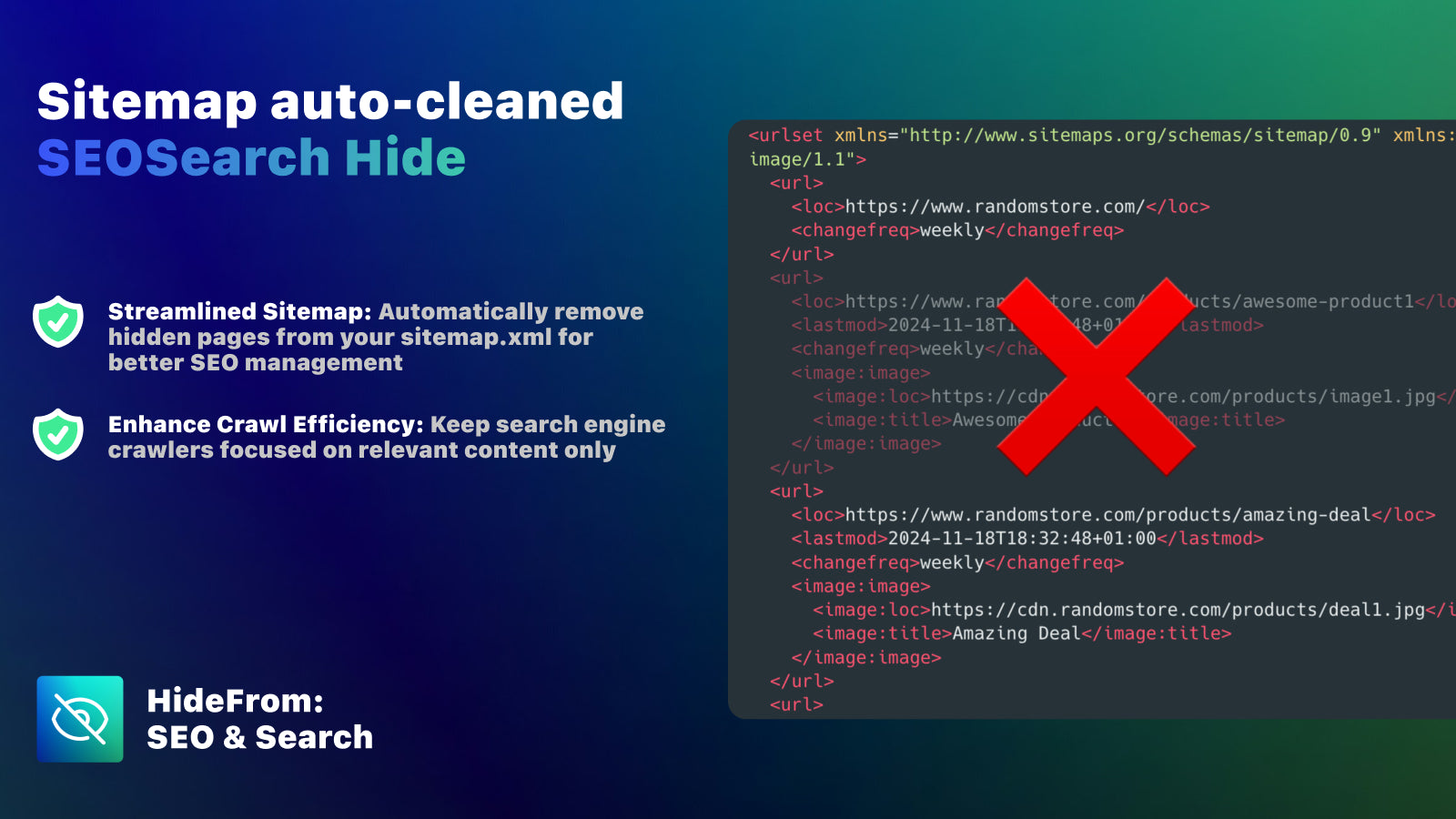 Remove sitemap links